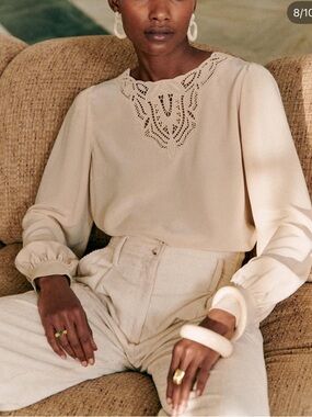 Sezane CARLOTTA BLOUSE Silk